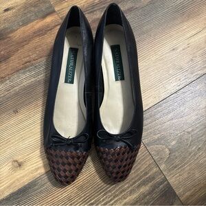 Naturalizer Ballet Flats Woven Toe Leather Slip On Women's Size 11M